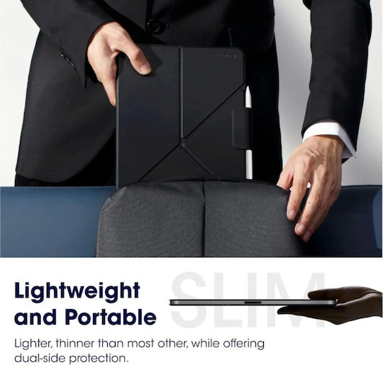 Pitaka Magez Flip Cover Blacη (Apple iPad 11'' A16 2025, iPad 10.9'' A14 2022) FOL2501