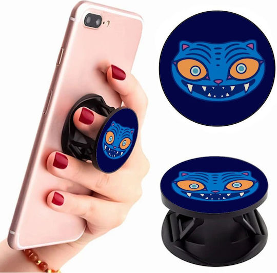 Huntrix Derpy Blue Tiger Phone Holders Stand Stand Βάση Στήριξης Κινητού Στο Χέρι