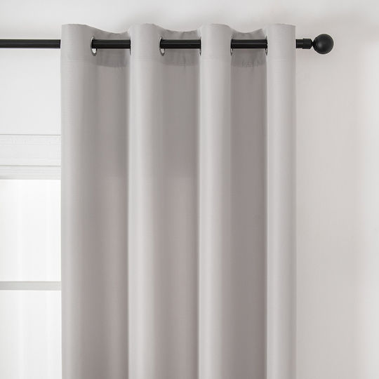 Beauty Home Curtain with Grommet Art 8443 Gray 140x270cm