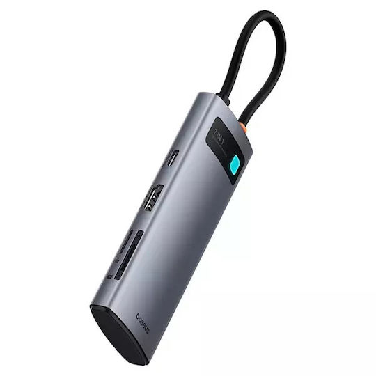 Baseus Metal Gleam 7in1 USB-C Docking Station with HDMI 4K PD Gray