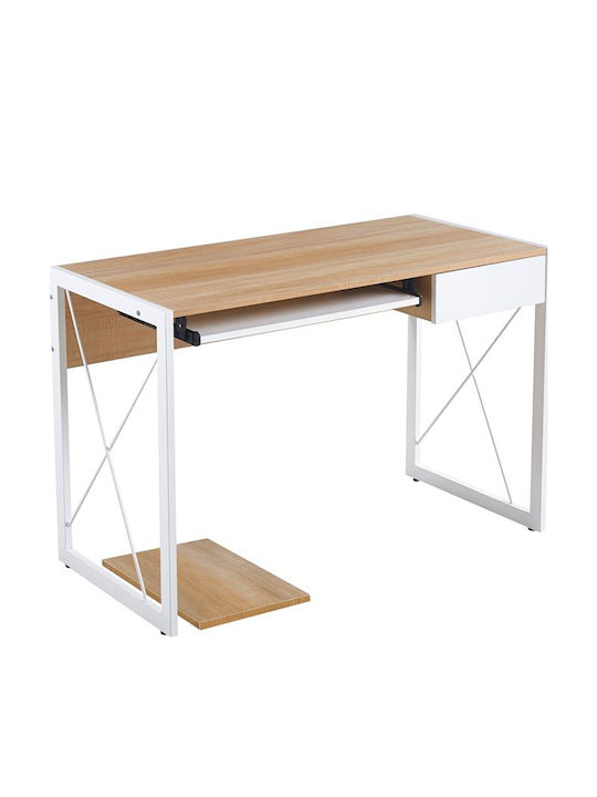 Birou Unit din Lemn Sonoma cu Picioare Metalice 120x55x75cm EΟ4394