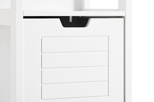 SoBuy Cabinet de baie L30xA30xÎ89cm Alb