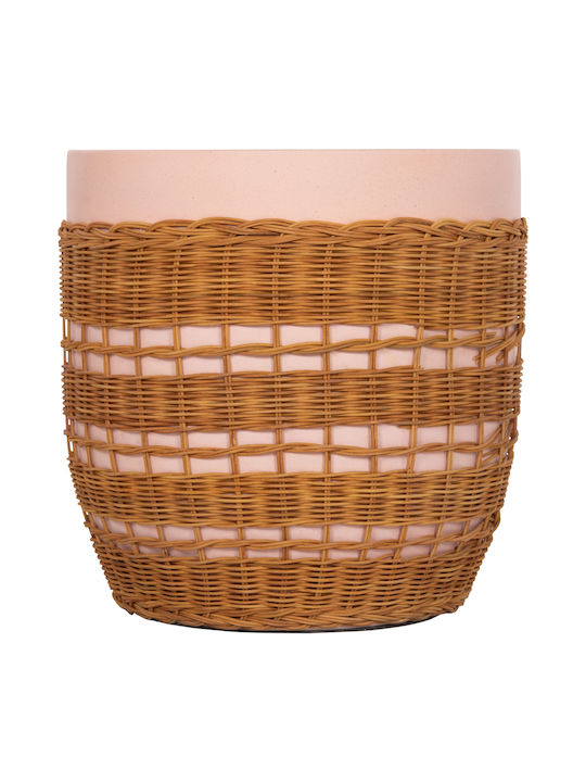 Round Side Table Fiber Pink Natural 44.5x44.5x45 cm