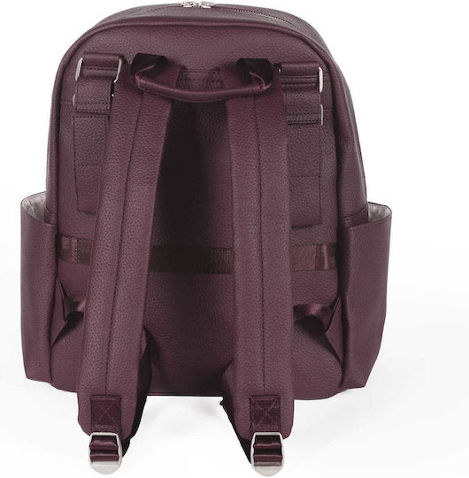 Pasito a Pasito Diaper Bag London Burgundy 35x38x16cm.