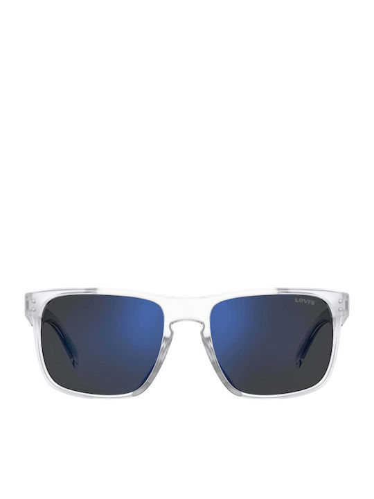 Levi's Sunglasses Transparent with Acetate Frame & Blue Lens