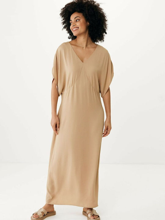 Sommer Maxi Kleid Beige