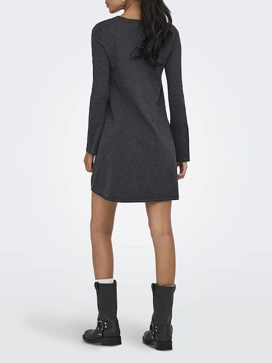 Life Mini Dress Dark Grey Melange