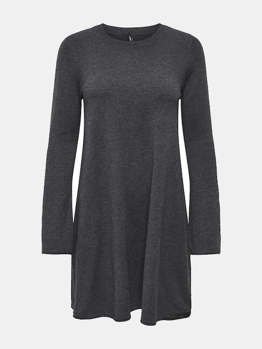 Life Mini Dress Dark Grey Melange