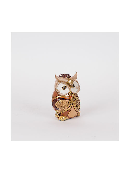 Table Decorative Owl Brown & Beige 8.5x6.5x13.5cm 12986 752-11639