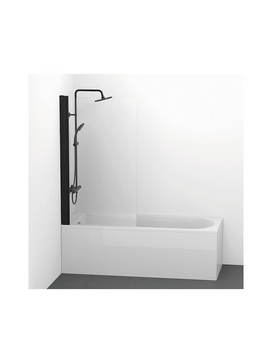 Ideal Standard Connect 2 Σταθερό Πλαϊνό Μπανιέρας 80x195cm Black