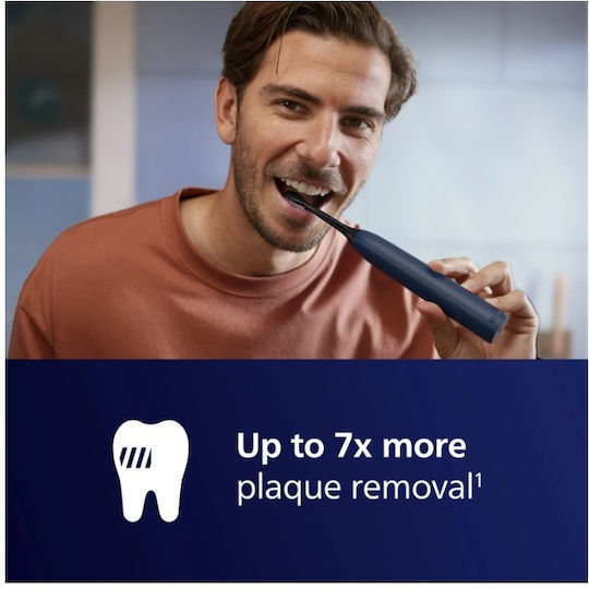 Philips Sonicare 5300 Ηλεκτρική Οδοντόβουρτσα με Αισθητήρα Πίεσης Navy Μπλε