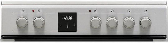 Sharp Готварска печка 65лт с керамични котлони Ш60см. Inox