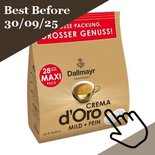 Dallmayr Κάψουλες Espresso Crema d' Oro Mild & Fein Συμβατές με Μηχανή Senseo Pads 28caps