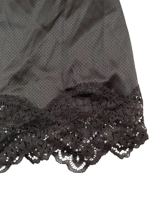 Leilieve Sommer Damen Nachthemd Black
