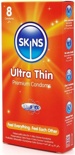 Skins Προφυλακτικά 8τμχ Λεπτά για Φυσική Αίσθηση Natural