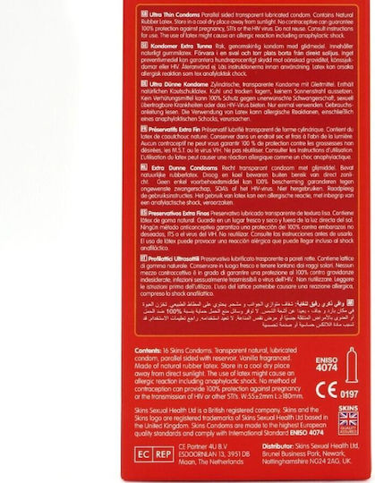 Skins Condoms 116pcs Thin for Natural Feeling Natural