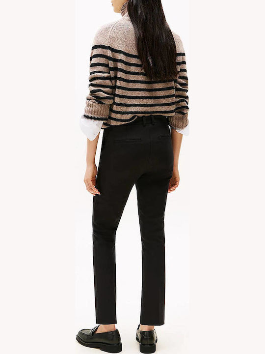 Tommy Hilfiger Femeiesc Tesatura Pantaloni Slim Fit Black Tommy Hilfiger Femeiesc Tesatura Pantaloni Slim Fit Black
