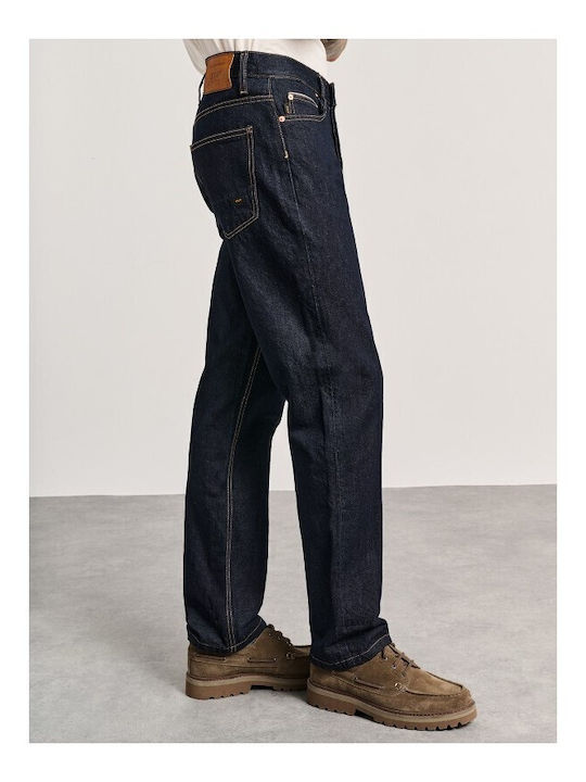 Martin Men's Jeans Pants with Relaxed Straight Fit Blue