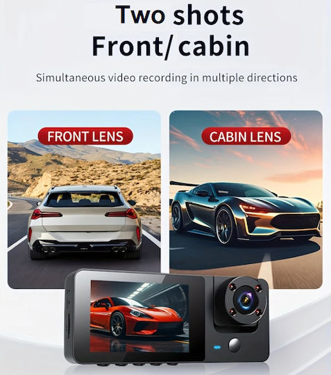 1080P Windshield Car DVR, 2.35" Display with Suction Cup