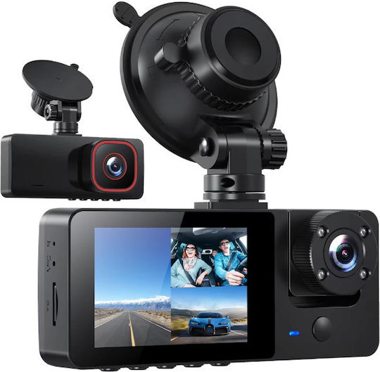 1080P Windshield Car DVR, 2.35" Display with Suction Cup