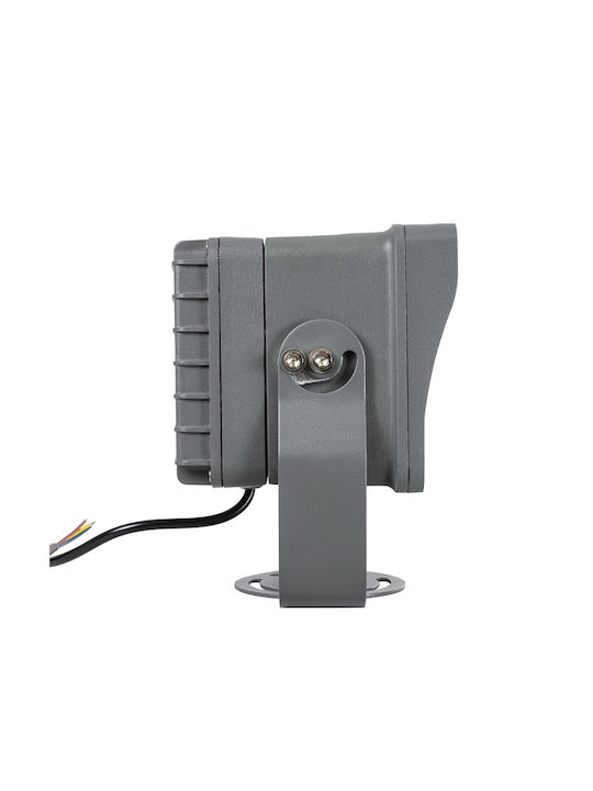 GloboStar Flood-xena Außenstehlampe LED Wall Washer 24W mit Warmes Weiß Licht IP65 Graues
