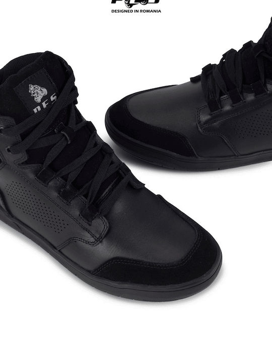 Cizme Moto Urban Pes City Guard Respirabile Rezistente la Impact din Piele Perforată