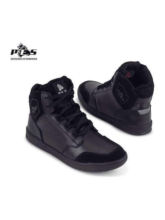 Cizme Moto Urban Pes City Guard Respirabile Rezistente la Impact din Piele Perforată