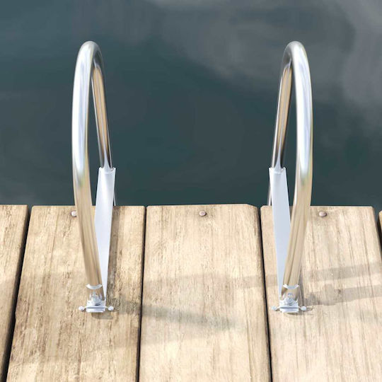vidaXL 4 Steps Boat Ladder