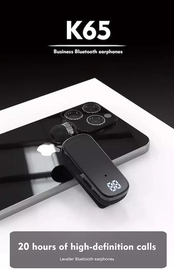 Takemore TM-K65 In-ear Bluetooth Handsfree Ακουστικό Μαύρο