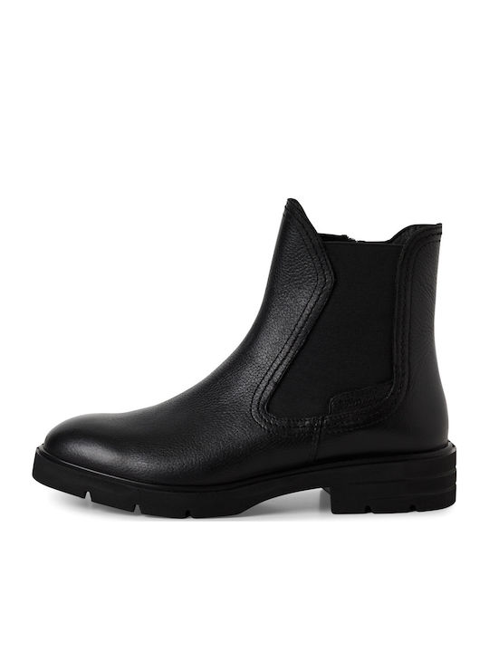 Leather Women's Ankle Boots Black