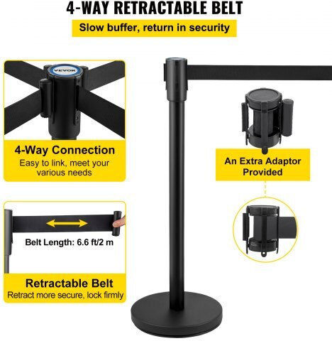 Vevor Belt Black GLZHSHDJTDTT4MW28V0