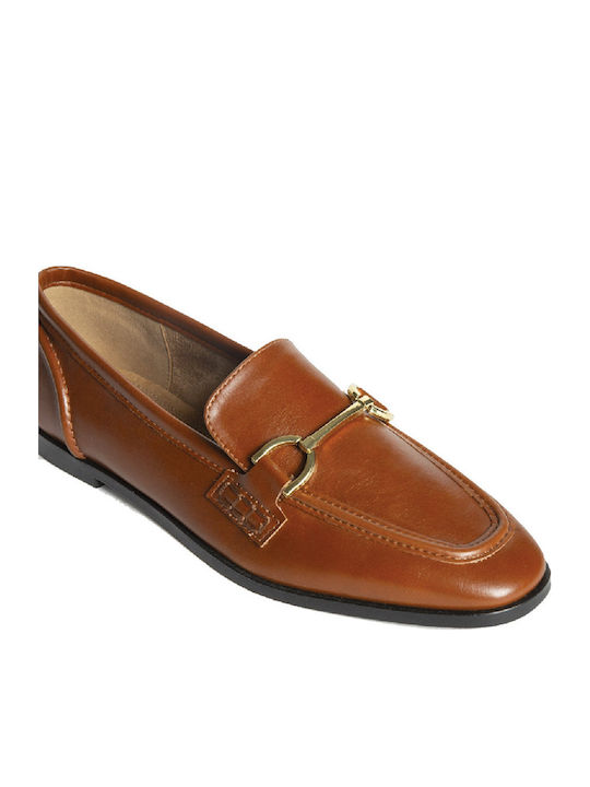 Women's Moccasins in Tabac Brown Color