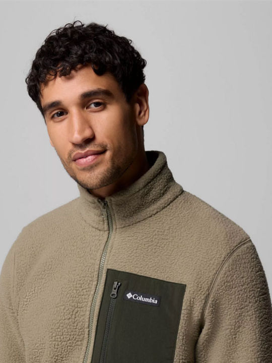 Ridge Men's Fleece Cardigan Green