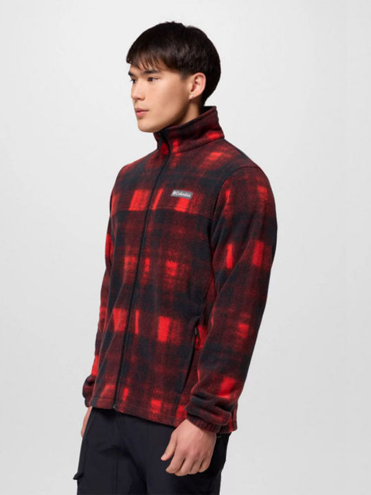 Steens Mountain Men's Fleece Cardigan Red