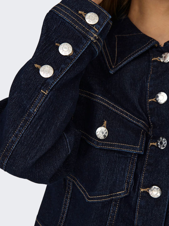 Damen Jean Jacke Marineblau