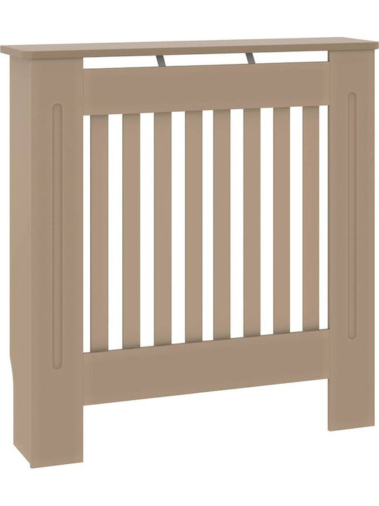vidaXL Brown Particleboard Radiator Cover 78x19x81.5cm 2 Pieces