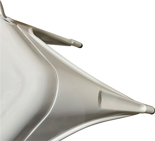 Outdoor-Stuhl Metallisch White 44x49x84εκ.