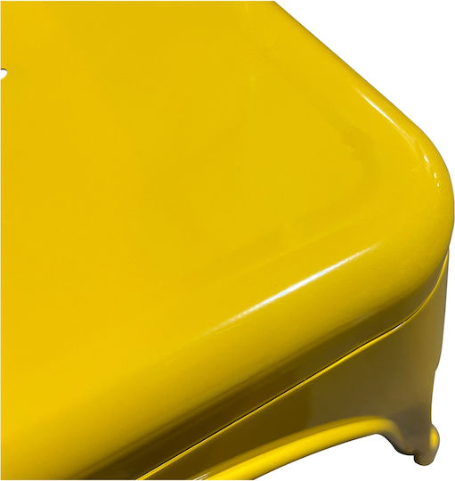 Scaun de exterior Metalic Galben 44x49x84cm