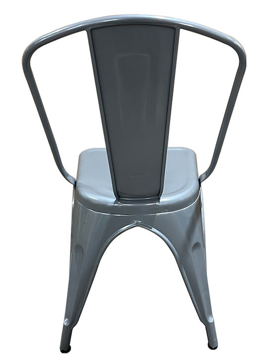 Scaun de exterior Metalic Gray 44x49x84cm