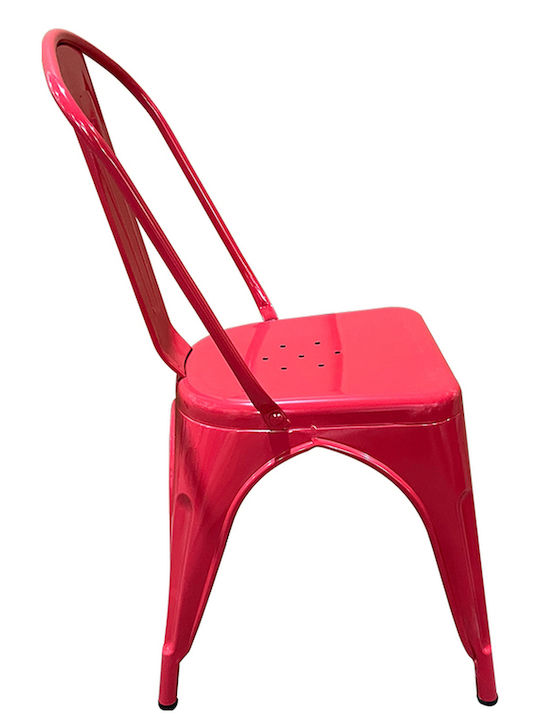 Outdoor Chair Metallic Red 44x49x84cm