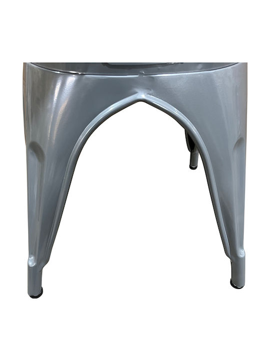 Scaun de exterior Metalic Gray 44x49x84cm