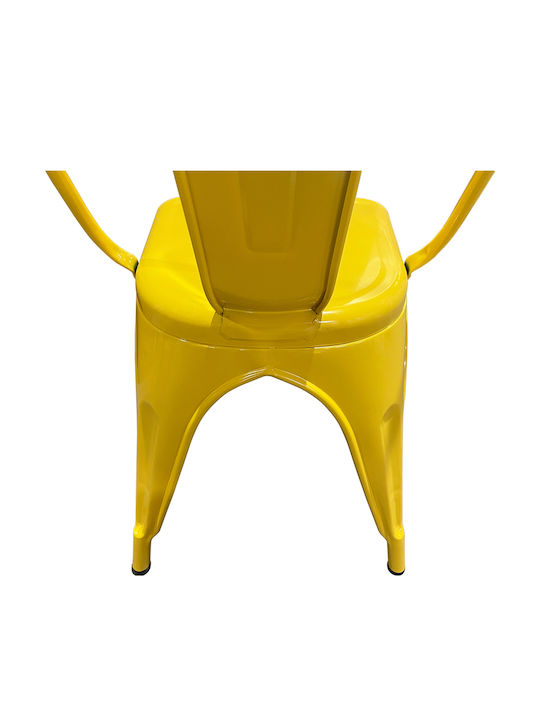 Outdoor-Stuhl Metallisch Yellow 44x49x84εκ.