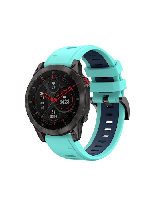 Garmin Epix Gen 2 22mm Δίχρωμο Αθλητικό Λουράκι Σιλικόνης Ρολόι Μέντα Πράσινο + Μπλε Garmin Epix Gen 2 22mm Δίχρωμο Αθλητικό Λουράκι Σιλικόνης Ρολόι Μέντα Πράσινο + Μπλε