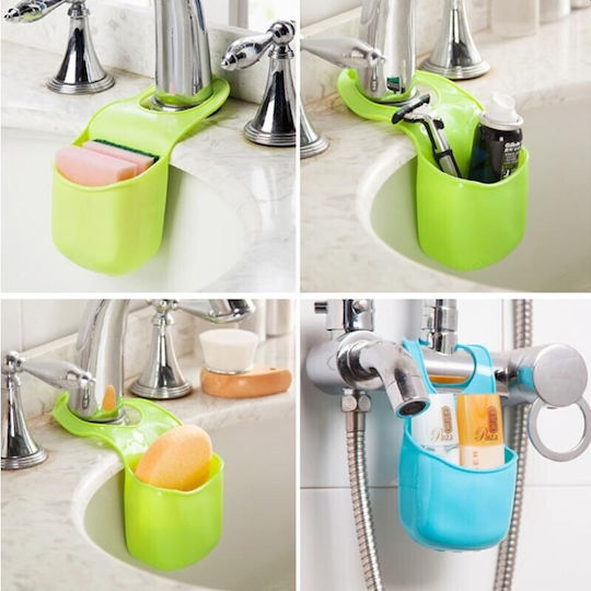 Dish Sponge Holder Drainage Holes Fastening Ring Silicone