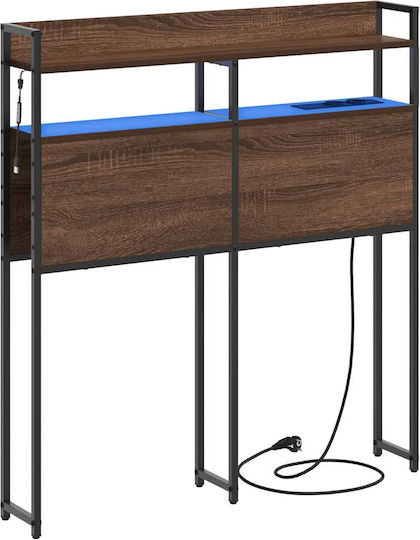vidaXL Wooden Bed Headboard Brown Oak 100x98cm