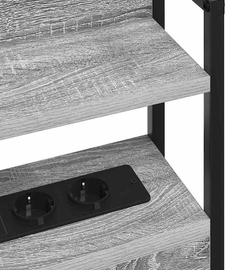 vidaXL Wooden Bed Headboard Gray Sonoma 100x98cm