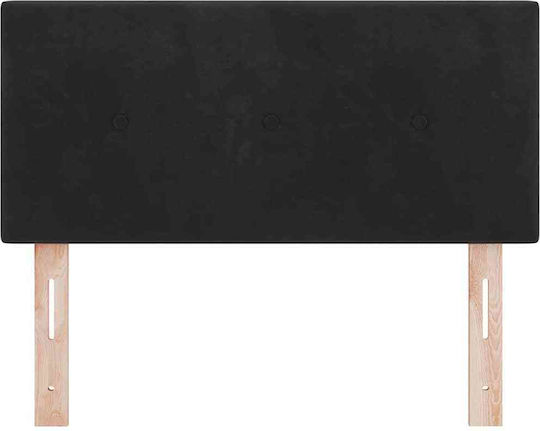 vidaXL Fabric Bed Headboard Black 100x88cm