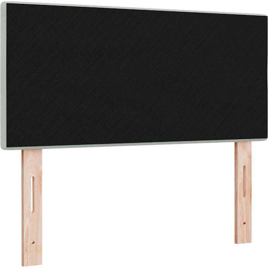 vidaXL Fabric Bed Headboard Light Gray 90x88cm