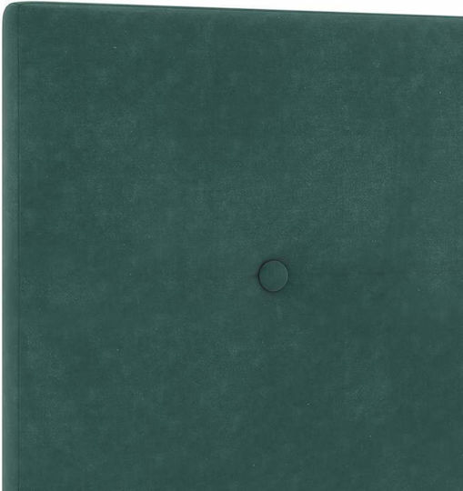 vidaXL Bed Headboard made of Fabric Dark Green 90cm