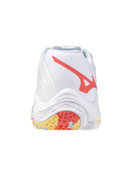 Lightning Z8 Sport Shoes Volleyball Λευκό / Κίτρινο / Κόκκινο
